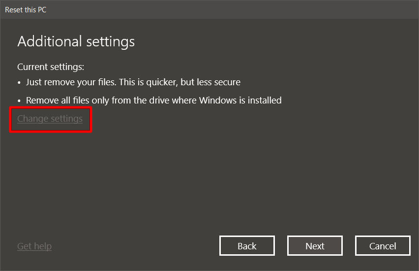Cómo reiniciar de fábrica un ordenador con Windows 10